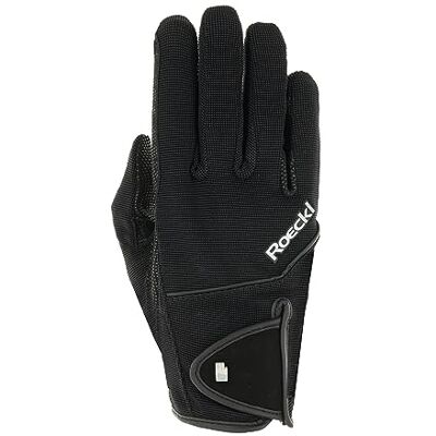 Roeckl Sports Milano Guante de equitación para el Tiempo Libre, Color Negro 6.5 Roeckl Sports Milano Guante de equitación para el Tiempo Libre, Color Negro 6.5