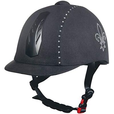 HKM Diamond Lily-9100-Casco Casco de equitación, Unisex, 9100 Negro, 52-54 cm HKM Diamond Lily-9100-Casco Casco de equitación, Unisex, 9100 Negro, 52-54 cm