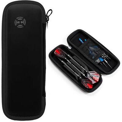 Harrows Cartera para dardos Funda para dardos con capacidad para 3 dardos y accesorios montados Material EVA protector Accesorios profesionales para dardos Harrows Cartera para dardos Funda para dardos con capacidad para 3 dardos y accesorios montados Material EVA protector Accesorios profesionales para dardos