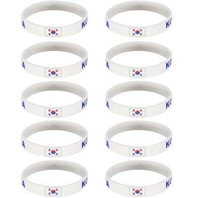 Xuancai Juego de 10 pulseras elásticas suaves para fanáticos de eventos deportivos 2026 que muestran el color del equipo internacional, ideales para colaboración de coleccionistas, pulseras de Xuancai Juego de 10 pulseras elásticas suaves para fanáticos de eventos deportivos 2026 que muestran el color del equipo internacional, ideales para colaboración de coleccionistas, pulseras de
