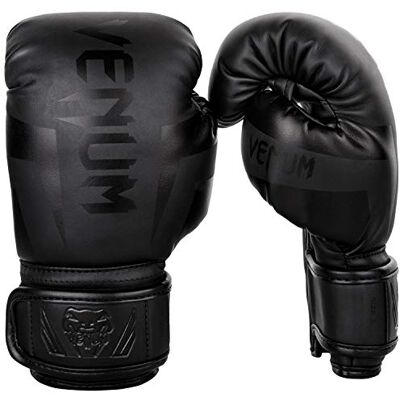 VENUM Elite Guantes de Boxeo para niño, Niño, -03234-114-L, Negro/Negro, Talla L (Francia. Talla Fabricante: L) VENUM Elite Guantes de Boxeo para niño, Niño, -03234-114-L, Negro/Negro, Talla L (Francia. Talla Fabricante: L)