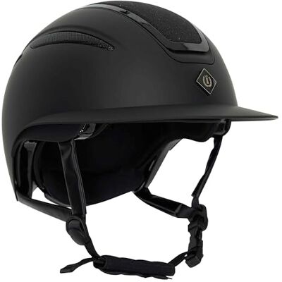 Imperial Riding Reithelm Irholania Deluxe Big Visor Casco de equitación, Adultos Unisex, Color Negro Brillante, Large Imperial Riding Reithelm Irholania Deluxe Big Visor Casco de equitación, Adultos Unisex, Color Negro Brillante, Large
