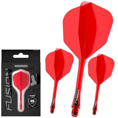 WINMAU Dardos Fusion Sistema Integrado de Vuelo y Eje No.6 Forma y diseño Disponible en Corto, Intermedio y Medio Disponible en Variedad de Colores WINMAU Dardos Fusion Sistema Integrado de Vuelo y Eje No.6 Forma y diseño Disponible en Corto, Intermedio y Medio Disponible en Variedad de Colores