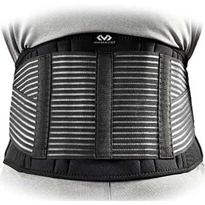 McDavid 493 Faja Sacrolumbar, Unisex Adulto, Negro/Gris, S McDavid 493 Faja Sacrolumbar, Unisex Adulto, Negro/Gris, S