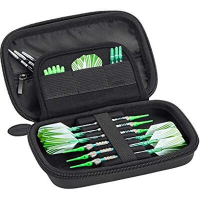 Casemaster Sentinel Funda para 6 Dardos y Accesorios adicionales, Puntas, Ejes y Plumas, Compatible con Dardos de Acero y Punta Suave, Carcasa Tactech Resistente a Impactos y Agua, Cremallera Negra Casemaster Sentinel Funda para 6 Dardos y Accesorios adicionales, Puntas, Ejes y Plumas, Compatible con Dardos de Acero y Punta Suave, Carcasa Tactech Resistente a Impactos y Agua, Cremallera Negra