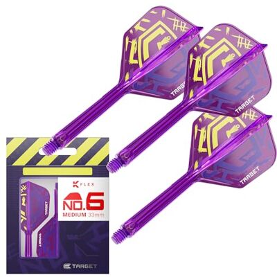 Target Darts Luke Littler Vuelos y Sistema de Varillas K Flex de World Champion, No.2/No.6 Kflex Edición Nuke 2025, All In One, Ejes y Rodamientos Integrados (Paquete de 3) – Corto/Intermedio/Medio Target Darts Luke Littler Vuelos y Sistema de Varillas K Flex de World Champion, No.2/No.6 Kflex Edición Nuke 2025, All In One, Ejes y Rodamientos Integrados (Paquete de 3) – Corto/Intermedio/Medio