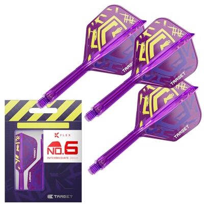 Target Darts Luke Littler Vuelos y Sistema de Varillas K Flex de World Champion, No.2/No.6 Kflex Edición Nuke 2025, All In One, Ejes y Rodamientos Integrados (Paquete de 3) – Corto/Intermedio/Medio Target Darts Luke Littler Vuelos y Sistema de Varillas K Flex de World Champion, No.2/No.6 Kflex Edición Nuke 2025, All In One, Ejes y Rodamientos Integrados (Paquete de 3) – Corto/Intermedio/Medio