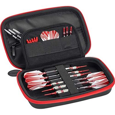 Casemaster Sentinel Funda para 6 Dardos y Accesorios adicionales, Puntas, Ejes y Plumas, Compatible con Dardos de Acero y Punta Suave, Carcasa Tactech Resistente a Impactos y Agua, Cremallera roja Casemaster Sentinel Funda para 6 Dardos y Accesorios adicionales, Puntas, Ejes y Plumas, Compatible con Dardos de Acero y Punta Suave, Carcasa Tactech Resistente a Impactos y Agua, Cremallera roja