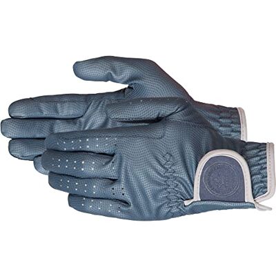 PFIFF 102601 Twin-Color Guantes de equitación (Talla L), Color Azul y Gris PFIFF 102601 Twin-Color Guantes de equitación (Talla L), Color Azul y Gris