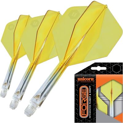 Unicorn Forge Juego de 3 Plumas y Ejes Integrados para Dardos Diseño de 1 Pieza para un ángulo de Aleta 90˚ Polímero Ligero y Resistente Forma Grande e Rosca estándar 2BA Tallo Unicorn Forge Juego de 3 Plumas y Ejes Integrados para Dardos Diseño de 1 Pieza para un ángulo de Aleta 90˚ Polímero Ligero y Resistente Forma Grande e Rosca estándar 2BA Tallo
