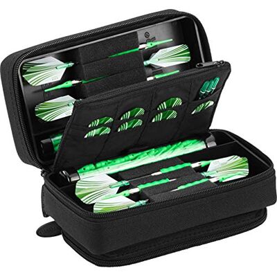Casemaster by GLD Products Plazma Pro Funda para Dardos con Cremallera Negra y Bolsillo para teléfono, Ribete Negro Casemaster by GLD Products Plazma Pro Funda para Dardos con Cremallera Negra y Bolsillo para teléfono, Ribete Negro