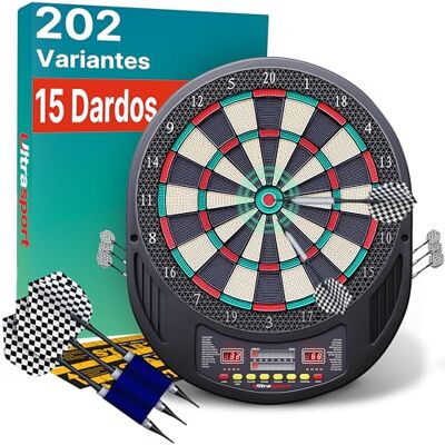 Tablero de dardos eléctrico Ultrasport - Negro - 28 Juegos Tablero de dardos eléctrico Ultrasport - Negro - 28 Juegos
