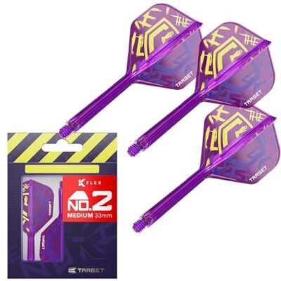 Target Darts Luke Littler Vuelos y Sistema de Varillas K Flex de World Champion, No.2/No.6 Kflex Edición Nuke 2025, All In One, Ejes y Rodamientos Integrados (Paquete de 3) – Corto/Intermedio/Medio Target Darts Luke Littler Vuelos y Sistema de Varillas K Flex de World Champion, No.2/No.6 Kflex Edición Nuke 2025, All In One, Ejes y Rodamientos Integrados (Paquete de 3) – Corto/Intermedio/Medio