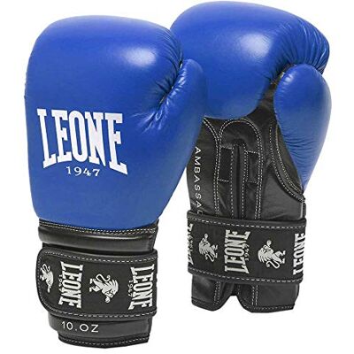 LEONE 1947 Guantes DE Boxeo Ambassador Azul/10 ozm GN207 LEONE 1947 Guantes DE Boxeo Ambassador Azul/10 ozm GN207