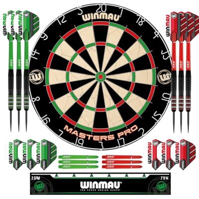 WINMAU Juego de Diana Masters Pro Configuración Completa de Diana para el hogar y la práctica WINMAU Juego de Diana Masters Pro Configuración Completa de Diana para el hogar y la práctica