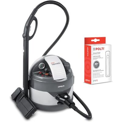 Polti Vaporetto Eco Pro 3.0 con 20 Ampollas Kalstop Antical, Limpiador a Vapor con Caldera y Tapón de Seguridad, 2000 W, Depósito 2 L, 9 Accesorios, Fabricado en Italia, Gris Polti Vaporetto Eco Pro 3.0 con 20 Ampollas Kalstop Antical, Limpiador a Vapor con Caldera y Tapón de Seguridad, 2000 W, Depósito 2 L, 9 Accesorios, Fabricado en Italia, Gris