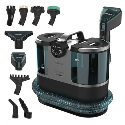 Cecotec Limpiatapicerías Conga 7000 Carpet&Spot Clean Steam XXL Pro. 1700W, Función 3 en 1, Limpieza con Vapor y Agua Caliente, Radio de 9 Metros, 15 Accesorios, Limpiacristales, Autolimpieza Cecotec Limpiatapicerías Conga 7000 Carpet&Spot Clean Steam XXL Pro. 1700W, Función 3 en 1, Limpieza con Vapor y Agua Caliente, Radio de 9 Metros, 15 Accesorios, Limpiacristales, Autolimpieza