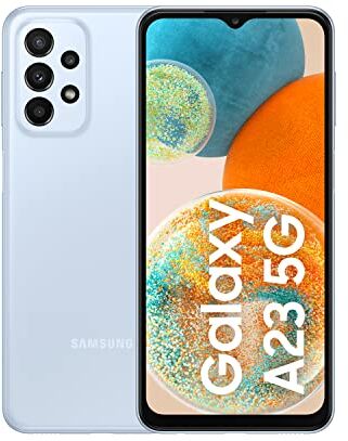 Samsung Galaxy A23 5G (128 GB) Azul Claro - Smartphone Android de 4 GB de RAM, Teléfono Móvil Libre con batería de 5000 mAh y pantalla de 6,4'' (Versión ES)