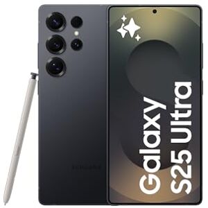 Samsung Galaxy S25 Ultra 1TB Teléfono Móvil con IA, Galaxy AI, 12GB RAM, Cámara 200MP, Dual SIM, IP68, Garantía del Fabricante 3 Años + 1 Año Extra, Titanio Negro Intenso (Versión Española) Samsung Galaxy S25 Ultra 1TB Teléfono Móvil con IA, Galaxy AI, 12GB RAM, Cámara 200MP, Dual SIM, IP68, Garantía del Fabricante 3 Años + 1 Año Extra, Titanio Negro Intenso (Versión Española)