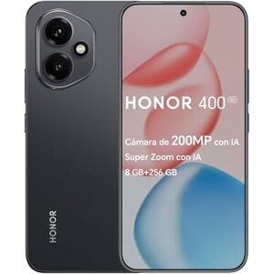 Honor 400 5G-Smartphone 8GB+256GB,Cámara de 200MP con IA,Super Zoom con IA,6.55”y 120Hz y 5000 nits,Snapdragon7 Gen 3,Android 15,Dual SIM,NFC,IP65,MagicOS 9.0-Midnight Black Honor 400 5G-Smartphone 8GB+256GB,Cámara de 200MP con IA,Super Zoom con IA,6.55”y 120Hz y 5000 nits,Snapdragon7 Gen 3,Android 15,Dual SIM,NFC,IP65,MagicOS 9.0-Midnight Black