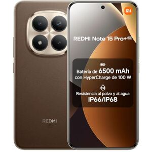 Xiaomi REDMI Note 15 Pro+ 5G Smartphone de 12+512GB, Pantalla AMOLED 6,83" 1.5K AMOLED, Snapdragon 7s Gen 4, cámara de 200 MP, Hypercharge 100W, Cargador no Incluido, café Moca (Versión ES) Xiaomi REDMI Note 15 Pro+ 5G Smartphone de 12+512GB, Pantalla AMOLED 6,83" 1.5K AMOLED, Snapdragon 7s Gen 4, cámara de 200 MP, Hypercharge 100W, Cargador no Incluido, café Moca (Versión ES)