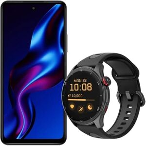 MP myPhone Set Smartphone myPhone N23 5G Cosmic Negro + Smartwatch myPhone Watch Adventure Negro, 5000 mAh, 6GB RAM, NFC, Dual SIM, Finger Print, 90 HZ, Memoria y Disco Duro ampliables, GPS smartwatch MP myPhone Set Smartphone myPhone N23 5G Cosmic Negro + Smartwatch myPhone Watch Adventure Negro, 5000 mAh, 6GB RAM, NFC, Dual SIM, Finger Print, 90 HZ, Memoria y Disco Duro ampliables, GPS smartwatch