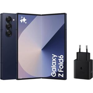 Samsung Galaxy Z Fold6 512 GB + Cargador Teléfono Móvil con IA, Smartphone Android Libre, Cámara 50 MP, Pantalla Grande, Batería de Larga Duración, Azul Oscuro (Versión Española) Samsung Galaxy Z Fold6 512 GB + Cargador Teléfono Móvil con IA, Smartphone Android Libre, Cámara 50 MP, Pantalla Grande, Batería de Larga Duración, Azul Oscuro (Versión Española)