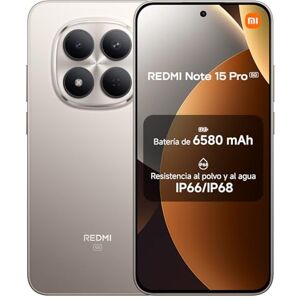 Xiaomi REDMI Note 15 Pro 5G Smartphone de 12+512GB, Pantalla de 6,83" 1.5K AMOLED, MediaTek Dimensity 7400-Ultra, cámara de 200MP, batería de 6580 mAh, Cargador no Incluido, Titanio (Versión ES) Xiaomi REDMI Note 15 Pro 5G Smartphone de 12+512GB, Pantalla de 6,83" 1.5K AMOLED, MediaTek Dimensity 7400-Ultra, cámara de 200MP, batería de 6580 mAh, Cargador no Incluido, Titanio (Versión ES)