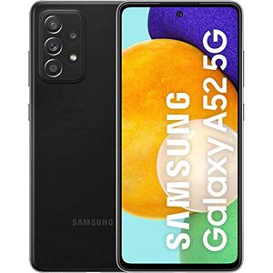 Samsung Galaxy A52 5G (128 GB) Negro - Teléfono Móvil con Pantalla de 6,5'', Smartphone Android de 6 GB de RAM, Memoria Interna Ampliable, Batería de 4500 mAh y Carga Super Rápida (Versión ES)