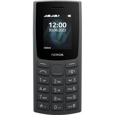 Nokia Teléfono con función 105 2G con batería de larga duración, 12 horas de tiempo de conversación, radio FM inalámbrica, pantalla grande y teclado táctil, SIM dual, carbón Nokia Teléfono con función 105 2G con batería de larga duración, 12 horas de tiempo de conversación, radio FM inalámbrica, pantalla grande y teclado táctil, SIM dual, carbón