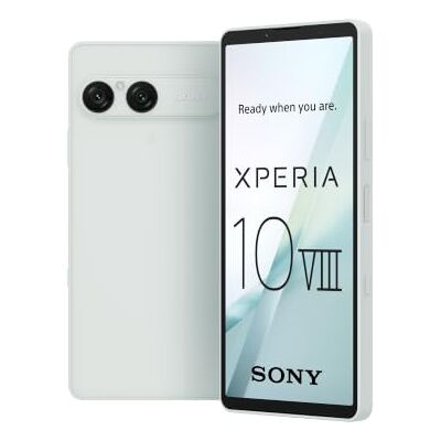 Sony Xperia 10 VIII Smartphone Ligero con una Gran autonomía Pantalla OLED de 6,1" a 120 Hz, cámara de 16/24/48 mm, conector de 3,5 mm, IA, doble SIM híbrida, Blanco Glacial Sony Xperia 10 VIII Smartphone Ligero con una Gran autonomía Pantalla OLED de 6,1" a 120 Hz, cámara de 16/24/48 mm, conector de 3,5 mm, IA, doble SIM híbrida, Blanco Glacial