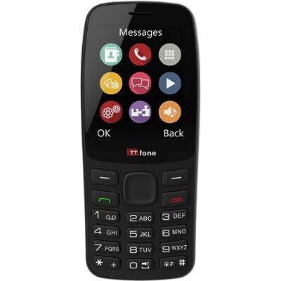 TTfone TT175 Teléfono Celular básico Desbloqueado con Doble SIM y Pantalla de 2,4 Pulgadas Cámara, Linterna, Funciones Sencillas, Multimedia, Juegos y Bluetooth (con Cargador) (Cable USB) TTfone TT175 Teléfono Celular básico Desbloqueado con Doble SIM y Pantalla de 2,4 Pulgadas Cámara, Linterna, Funciones Sencillas, Multimedia, Juegos y Bluetooth (con Cargador) (Cable USB)
