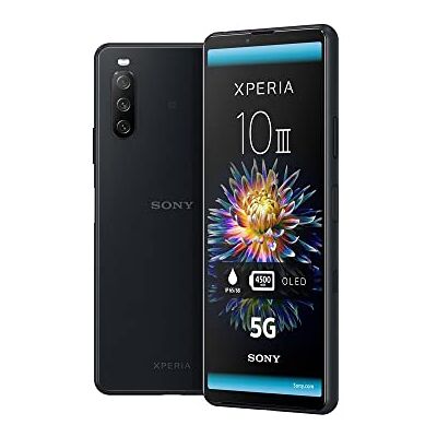 Sony Xperia 10 III Pantalla OLED FHD + HDR 21: 9 Wide de 6.0 Pulgadas; Android 11; Sin SIM; 6 GB RAM y 128 GB de Almacenamiento; Clasificación IP65/68; Dual SIM híbrido; Negro Sony Xperia 10 III Pantalla OLED FHD + HDR 21: 9 Wide de 6.0 Pulgadas; Android 11; Sin SIM; 6 GB RAM y 128 GB de Almacenamiento; Clasificación IP65/68; Dual SIM híbrido; Negro