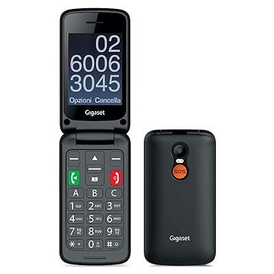Siemens GL590 gsm Teléfono móvil gsm para Personas Mayores con bisagras Función SOS Fácil manejo con Pantalla a Color de 2.8 Pulgadas Compatible con audífonos, teléfono móvil de Memoria de 32 Siemens GL590 gsm Teléfono móvil gsm para Personas Mayores con bisagras Función SOS Fácil manejo con Pantalla a Color de 2.8 Pulgadas Compatible con audífonos, teléfono móvil de Memoria de 32