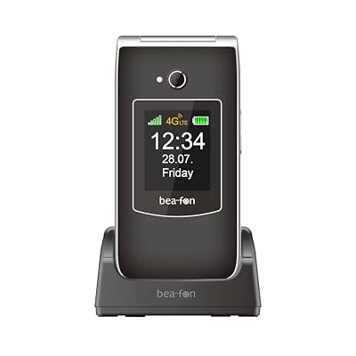 Beafon , SL645, LTE 4G, Silverline, teléfono móvil para Personas Mayores, botón de Llamada de Emergencia, teléfono móvil, Pantalla Interior XXL de 2,8 Pulgadas (7,11 cm), Pantalla Exterior a Color XXL Beafon , SL645, LTE 4G, Silverline, teléfono móvil para Personas Mayores, botón de Llamada de Emergencia, teléfono móvil, Pantalla Interior XXL de 2,8 Pulgadas (7,11 cm), Pantalla Exterior a Color XXL