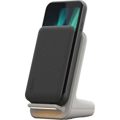 Doro Pack Smartphone Aurora A20 Base de Carga inalámbrica Teléfono móvil con Tapa para Personas Mayores Botón de Asistencia GPS Compatible con audífonos Cable USB Incluido Grafito Doro Pack Smartphone Aurora A20 Base de Carga inalámbrica Teléfono móvil con Tapa para Personas Mayores Botón de Asistencia GPS Compatible con audífonos Cable USB Incluido Grafito