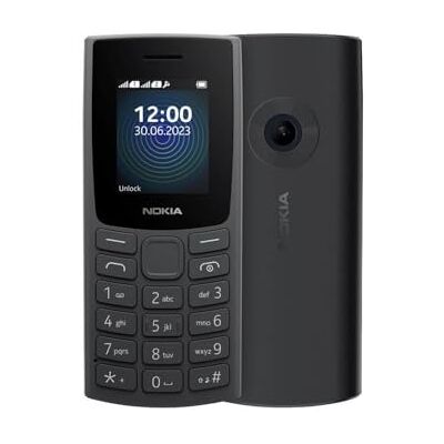Nokia Teléfono con 110 Funciones con Reproductor MP3 Integrado, cámara Trasera, batería de Larga duración y grabadora de Voz, Color Gris Nokia Teléfono con 110 Funciones con Reproductor MP3 Integrado, cámara Trasera, batería de Larga duración y grabadora de Voz, Color Gris