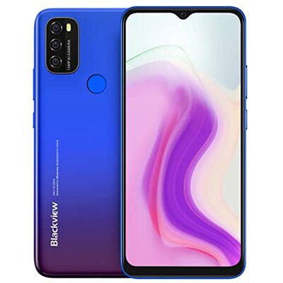 Blackview Android 11 Teléfono A70P, Octa Core 4GB 32GB Smartphone, Pantalla HD+ 6.5'', 8.3mm Delgado&Liviano, Batería 5380mAh, 13MP+5MP,Dual SIM Móvil 4G,Desbloqueo Facial&Huella Digital GPS Azul Blackview Android 11 Teléfono A70P, Octa Core 4GB 32GB Smartphone, Pantalla HD+ 6.5'', 8.3mm Delgado&Liviano, Batería 5380mAh, 13MP+5MP,Dual SIM Móvil 4G,Desbloqueo Facial&Huella Digital GPS Azul