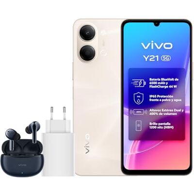 vivo Y21 5G 4GB+256GB Cámara 50MP Pantalla 6,74" 6500mAh Carga44W IP65 vivo Y21 5G 4GB+256GB Cámara 50MP Pantalla 6,74" 6500mAh Carga44W IP65