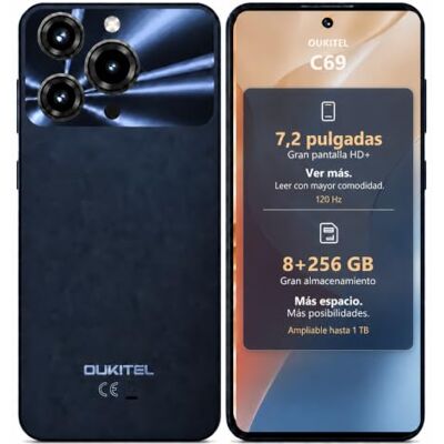 Oukitel C69 Telefonos Moviles Libres 7.2" Pulgadas HD+ 120Hz Telefono Movil Inteligentes,Negro Oukitel C69 Telefonos Moviles Libres 7.2" Pulgadas HD+ 120Hz Telefono Movil Inteligentes,Negro