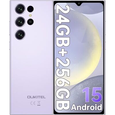 Oukitel C61 Pro Teléfono Móvil, 24GB+256GB, 6,88" HD+ 90Hz, 5150mAh, Morado Android 15, Memoria Ampliable a 1TB, Cámara de 13MP, 4G Dual SIM, NFC, GPS, Face ID, Huella Lateral y Altavoz de 95dB Oukitel C61 Pro Teléfono Móvil, 24GB+256GB, 6,88" HD+ 90Hz, 5150mAh, Morado Android 15, Memoria Ampliable a 1TB, Cámara de 13MP, 4G Dual SIM, NFC, GPS, Face ID, Huella Lateral y Altavoz de 95dB