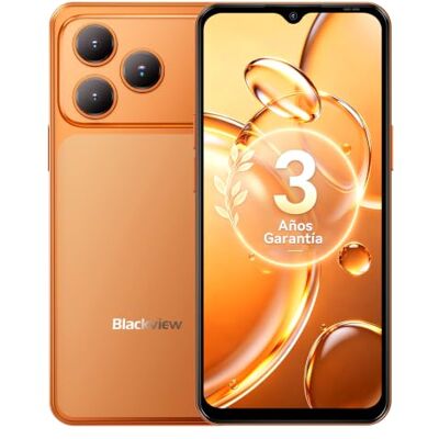 Blackview Telefono Movil Baratos Buenos Android 16, 16+64GB/2TB TF Celulares, 32MP+13MP, 6.56", Smartphone Libres Oferta 5000mAh/3.5mm/WiFi 5G/Face ID/3 Ranuras para SIM,3 Años de Garantía Blackview Telefono Movil Baratos Buenos Android 16, 16+64GB/2TB TF Celulares, 32MP+13MP, 6.56", Smartphone Libres Oferta 5000mAh/3.5mm/WiFi 5G/Face ID/3 Ranuras para SIM,3 Años de Garantía