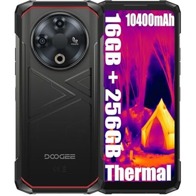 Doogee Fire 6 Thermique Téléphones Portables Débloqués 4G Robustes, 16 Go + 256 Go, 10400 mAh/18W Smartphone, 50 MP + 8 MP, 6,56 Pouces, NFC/Face ID, Téléphone Indestructible Noir Doogee Fire 6 Thermique Téléphones Portables Débloqués 4G Robustes, 16 Go + 256 Go, 10400 mAh/18W Smartphone, 50 MP + 8 MP, 6,56 Pouces, NFC/Face ID, Téléphone Indestructible Noir