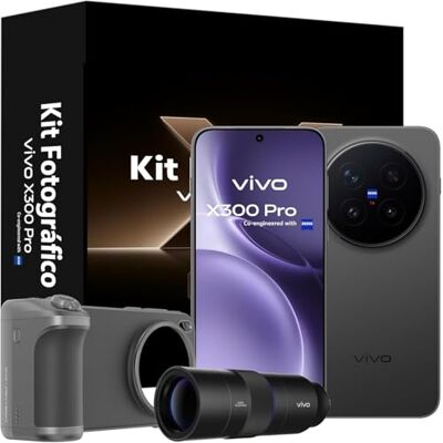 vivo X300 Pro Bundle, cámara con teleobjetivo ZEISS APO de 200MP, Móvil 16GB + 512GB, Pantalla Plana de 6,78", procesador MediaTek Dimensity 9500, Smartphone con Kit de fotográfico, 4 años de garantía vivo X300 Pro Bundle, cámara con teleobjetivo ZEISS APO de 200MP, Móvil 16GB + 512GB, Pantalla Plana de 6,78", procesador MediaTek Dimensity 9500, Smartphone con Kit de fotográfico, 4 años de garantía