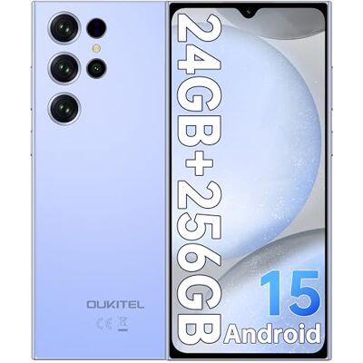 Oukitel C61 Pro Móvil Android 15, 24GB+256GB, 6,88" HD+ 90Hz, 5150mAh, Azul Memoria Ampliable a 1TB, Cámara de 13MP, 4G Dual SIM, NFC, GPS, Face ID, Huella Lateral, USB-C OTG y Altavoz de 95dB Oukitel C61 Pro Móvil Android 15, 24GB+256GB, 6,88" HD+ 90Hz, 5150mAh, Azul Memoria Ampliable a 1TB, Cámara de 13MP, 4G Dual SIM, NFC, GPS, Face ID, Huella Lateral, USB-C OTG y Altavoz de 95dB