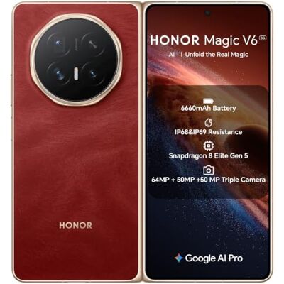 Honor Magic V6 5G 16GB/512GB Rojo (Red) Dual SIM Honor Magic V6 5G 16GB/512GB Rojo (Red) Dual SIM