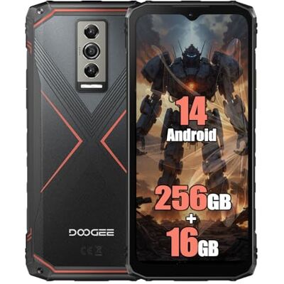 Doogee Blade 10 Pro Rugged 4G Téléphones Portables Débloqués (2024), 16GB + 256GB, Batteria 5150mAh, 50MP + 8MP Smartphones, Android 14, 6,56 pollici, NFC, Face ID, 11mm Thin Rouge Doogee Blade 10 Pro Rugged 4G Téléphones Portables Débloqués (2024), 16GB + 256GB, Batteria 5150mAh, 50MP + 8MP Smartphones, Android 14, 6,56 pollici, NFC, Face ID, 11mm Thin Rouge