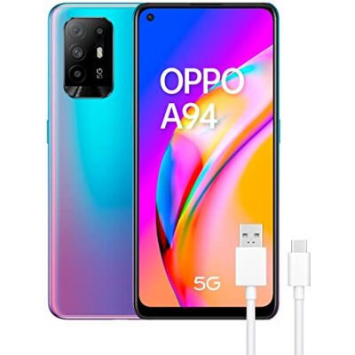 Oppo A94 5G + Pack de Regalo (USB 3.1 Type-C) Smartphone 128GB, 8GB RAM, Dual SIM, Pantalla 6,43”, Cámara 48MP+8MP+2MP+2MP, Batería 4310mAh, Carga Rápida 30W – Azul Oppo A94 5G + Pack de Regalo (USB 3.1 Type-C) Smartphone 128GB, 8GB RAM, Dual SIM, Pantalla 6,43”, Cámara 48MP+8MP+2MP+2MP, Batería 4310mAh, Carga Rápida 30W – Azul