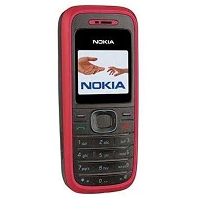 Microsoft Nokia 1208 Móvil libre (4 MB de capacidad) color rojo Microsoft Nokia 1208 Móvil libre (4 MB de capacidad) color rojo