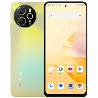 Blackview Shark 8 Smartphone Libre, 16GB+256GB, 6.78" FHD+ 120Hz, Cámara 64MP+13MP, Carga Rápida 33W, Tres Ranuras para Tarjetas, Teléfono Móvil Android 13, Altavoz Smart-K Box, GPS NFC Dorado Blackview Shark 8 Smartphone Libre, 16GB+256GB, 6.78" FHD+ 120Hz, Cámara 64MP+13MP, Carga Rápida 33W, Tres Ranuras para Tarjetas, Teléfono Móvil Android 13, Altavoz Smart-K Box, GPS NFC Dorado